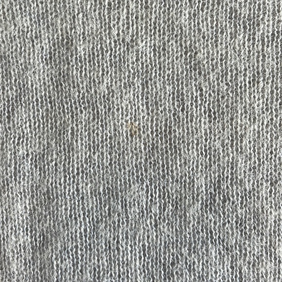 Babaton- Light gray Italian Mohair Sweater - Drop sleeve Long - Size XS - Picture 8 of 9